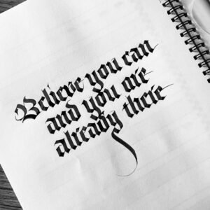 Gothic Calligraphy Style 